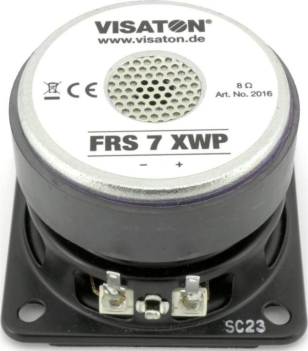 Produktbild Visaton FRS 7 XWP - 8 Ohm 2.5 Zoll 6.5 cm Breitbänder 8 Ω Schwarz