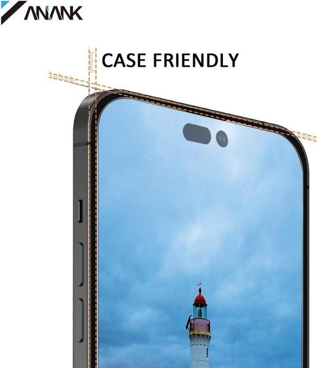 Produktbild Anank 2.5D Corning Gorilla Transparentes Panzerglas für iPhone 16 Pro Max – 5-fach verstärkt (1 Stück, Apple iPhone 16 Pro Max)