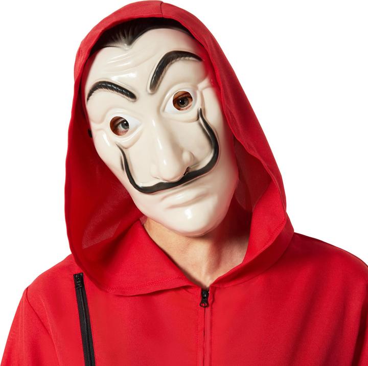 Actual product image tectake Unisex Fancy Dress Costume - Masked Bank Robber (S)