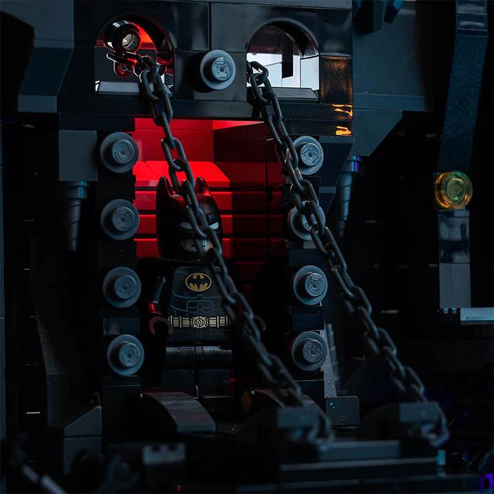 Produktbild BrickBling LED Licht Set für LEGO Bathöhle Schaukasten (76252) inkl. Fernbedienung