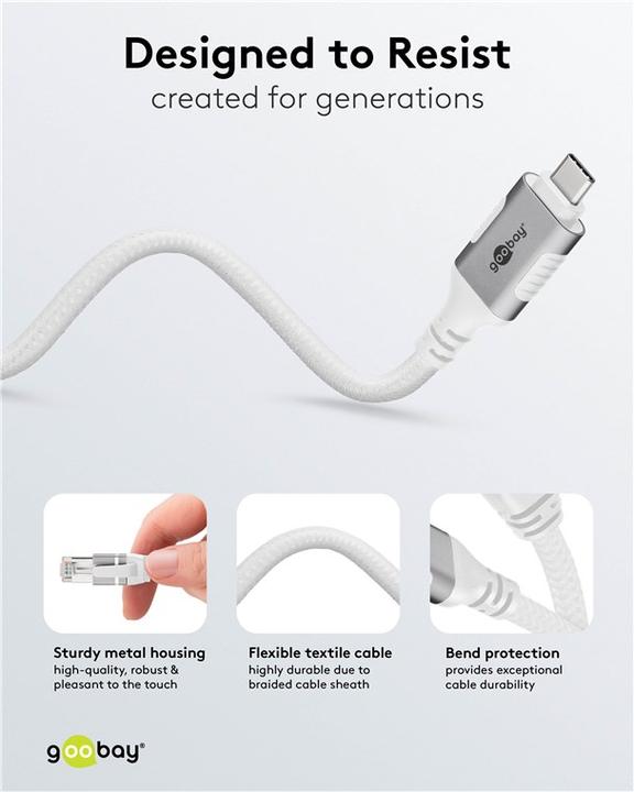 Immagine prodotto Goobay Cavo Ethernet da USB-C 3.1 a RJ45, 7,5 m (Ethernet, RJ45 (1x))