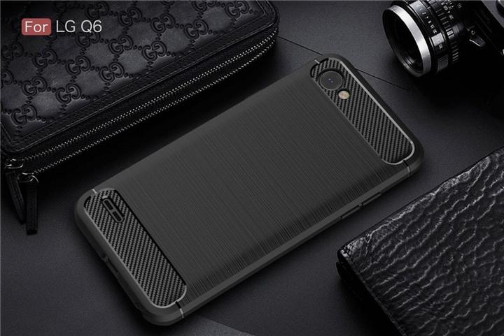 Produktbild Screenguard LG Q6 Hülle Carbon Brushed Soft TPU (LG Q6)