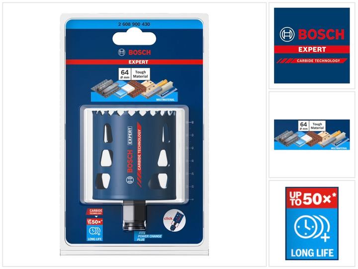Image du produit Bosch Professional Zubehör Scie cloche EXPERT Tough Material, 64 x 60 mm (64 mm)