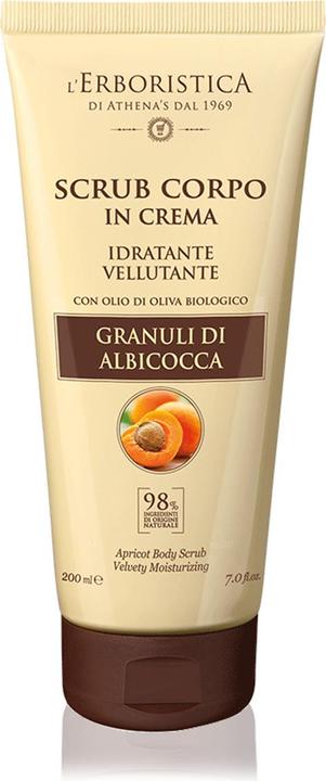 L'Erboristica di Athena's Velvety Body Scrub with Apricot Granules 200ml (200 ml)