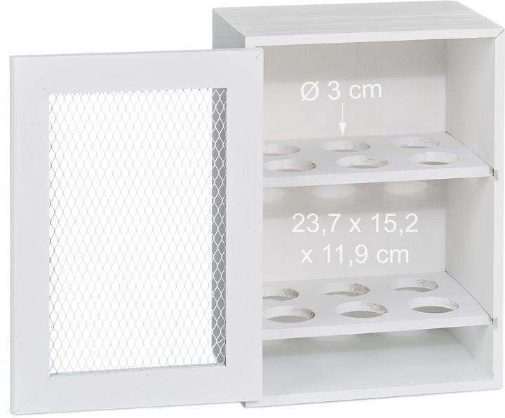 Immagine prodotto Relaxdays Armadietto portauova (18 x 12 x 25 cm, 5.50 l)