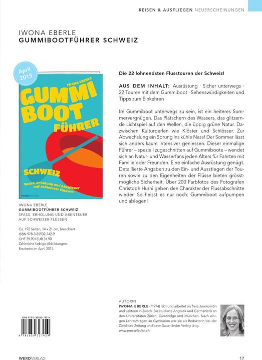 Produktbild Gummibootführer Schweiz (Deutsch, Iwona Eberle)