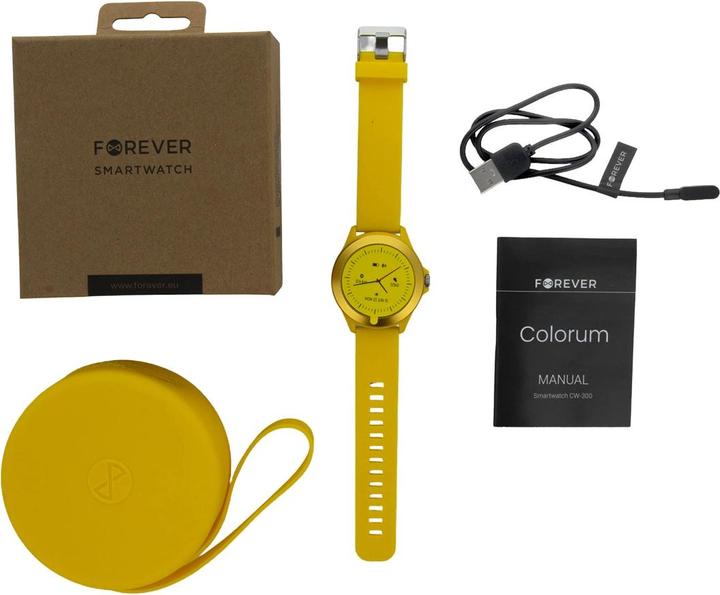 Actual product image Forever Smartwatch Colorum CW-300 xYellow