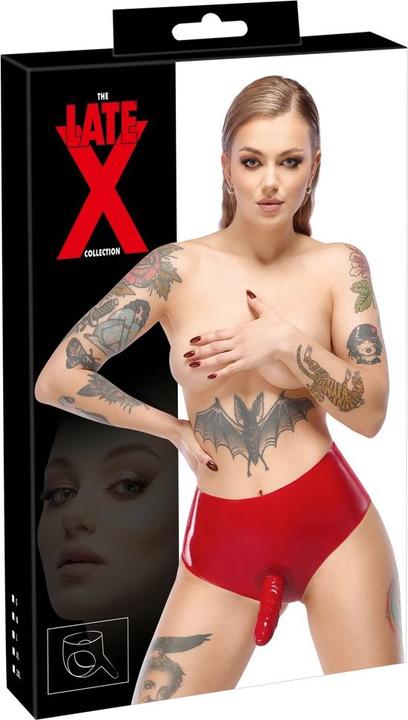 Actual product image LateX Toys Latex dildo briefs
