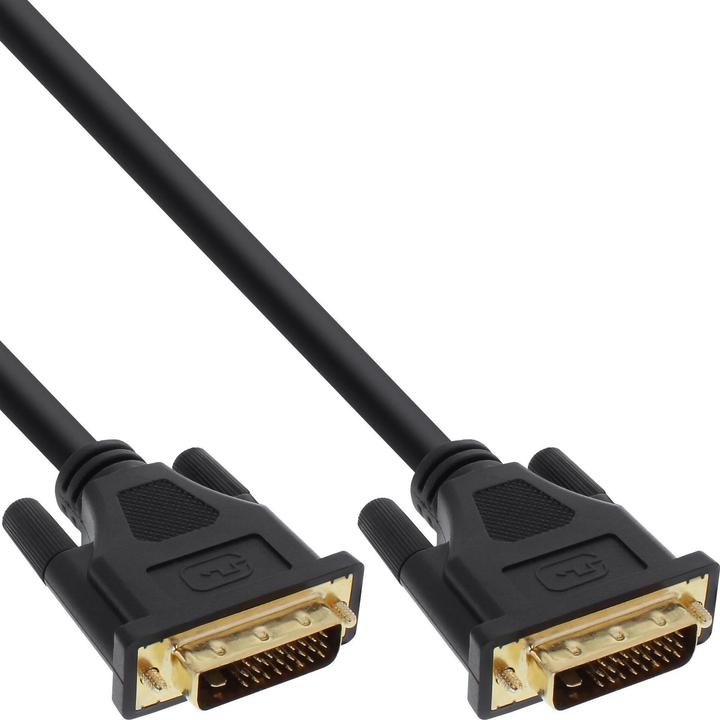 Actual product image InLine DVI-D - DVI-D cable 20m black (17778P) (20 m, DVI)