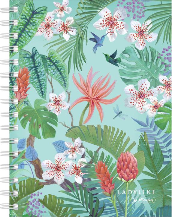 Herlitz Exercise Book Ladylike Jungle A5, 100 sheets (A5, Checked)