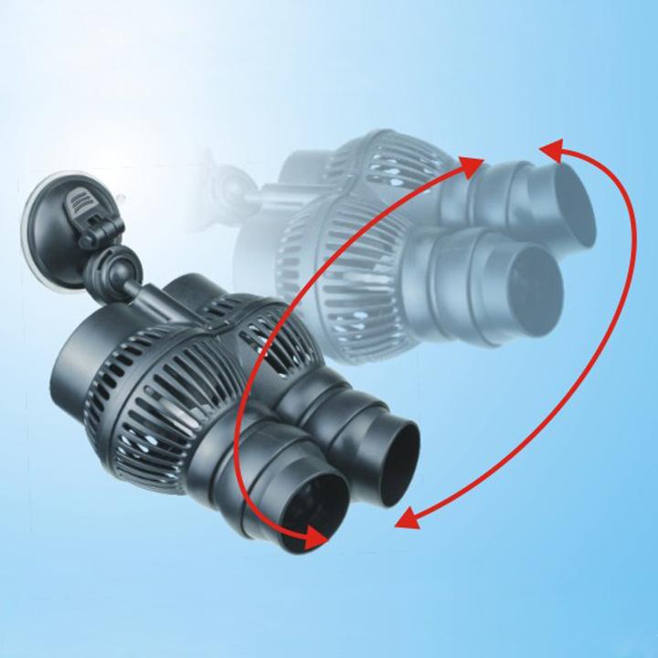 Actual product image SunSun JVP-202A Dual Circulation Pump Wavemaker Suction Cup Holder 12000l/h 24W Aquarium Water Pump for Fis