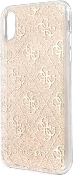 Actual product image Guess GUHCPXPCU4GLGO iPhone X/Xs złoty/gold hard case 4G Glitter (Apple iPhone X)