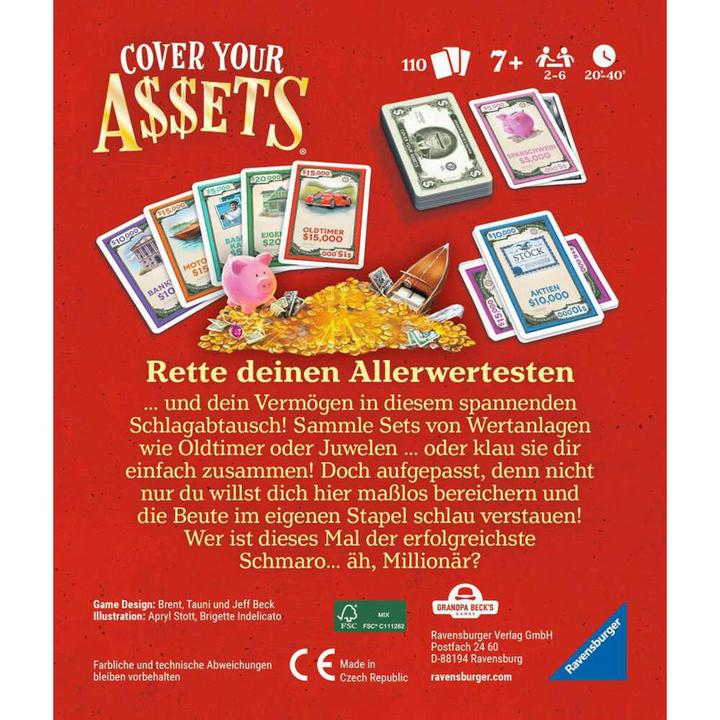 Actual product image Ravensburger Cover your assets (German)
