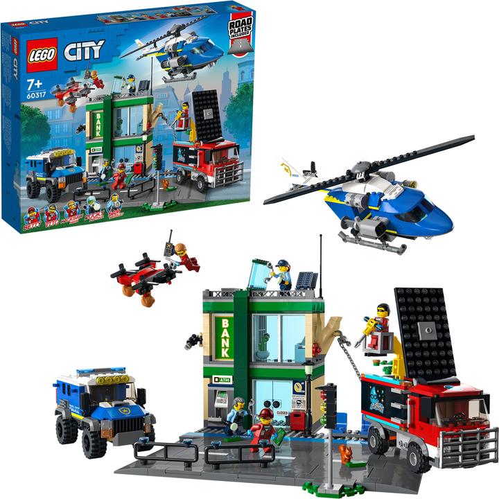 Actual product image LEGO City Police Chase at the Bank Set 60317 (60317, LEGO City)