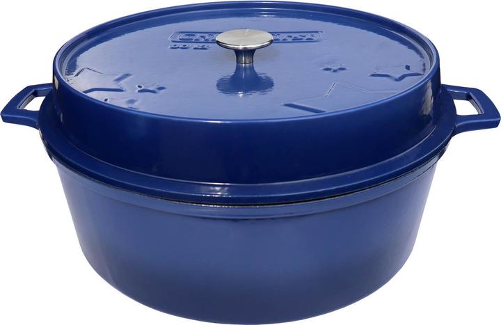 Grillfürst Dutch Oven without feet - enamelled - DO12 - blue