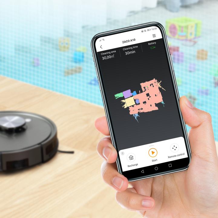 Actual product image Zaco A10 (Vacuum mopping robot)