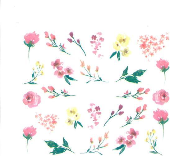 Nagellack24 Nail Art Sticker Wassertransfer 1779