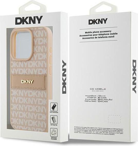 Produktbild DKNY Tonal Stripe PU Leather Case für Apple für Apple iPhone 15 Pro - pink (Apple iPhone 15 Pro)