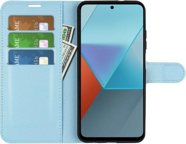 Actual product image MU Classic Litchi Leather Bookcover Series (Xiaomi Redmi Note 13 Pro 5G)