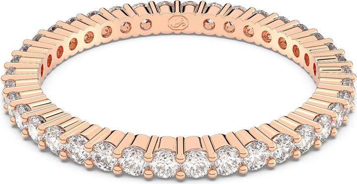 Produktbild Swarovski Vittore Ring Rundschliff Weiss Roségold (50)