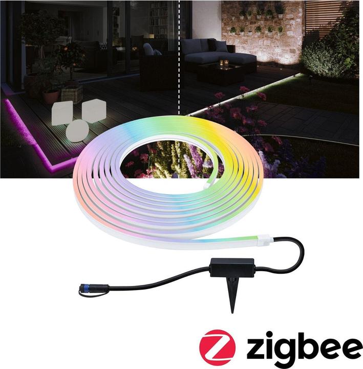 Actual product image Paulmann Outdoor Plug & Shine Stripe Neon (RGBW, 1000 cm, Outdoor)