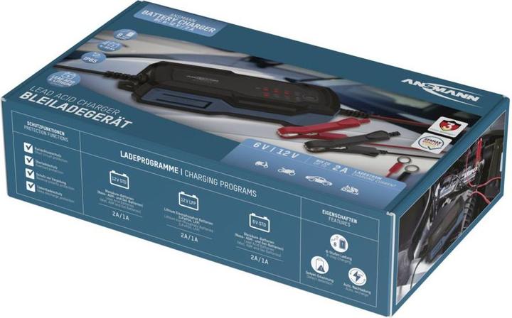 Produktbild Ansmann Ladegerät Bleiakkus BC 6-12V / 2 A (6V, 12V, 2 A)