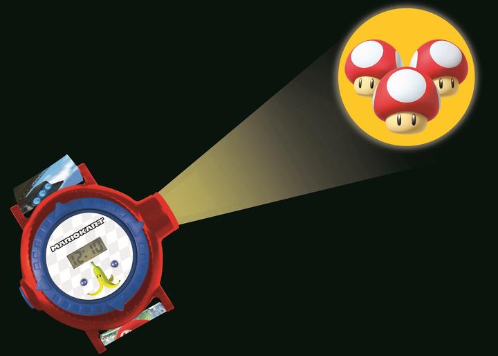 Produktbild Lexibook Digital Projektionsuhr im Mario Kart Design mit 20 Bildern zum Projizieren
