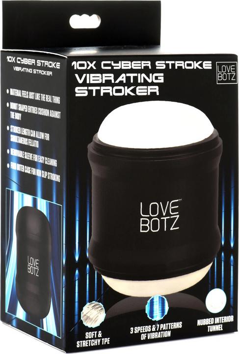 Actual product image XR Brands Cyber Stroke Vibrating Stroker