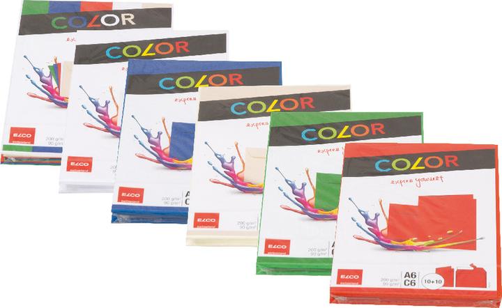 Actual product image Elco Double Cards with Envelopes Color (10 pcs.)