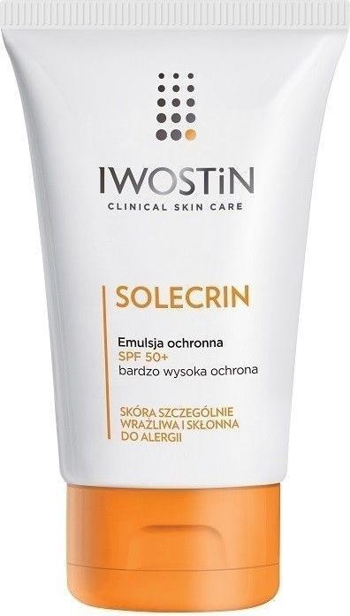 Actual product image Iwostin Solcrin, protective emulsion, SPF 50+, 100 ml (Suntan cream, SPF 50+, 100 ml)