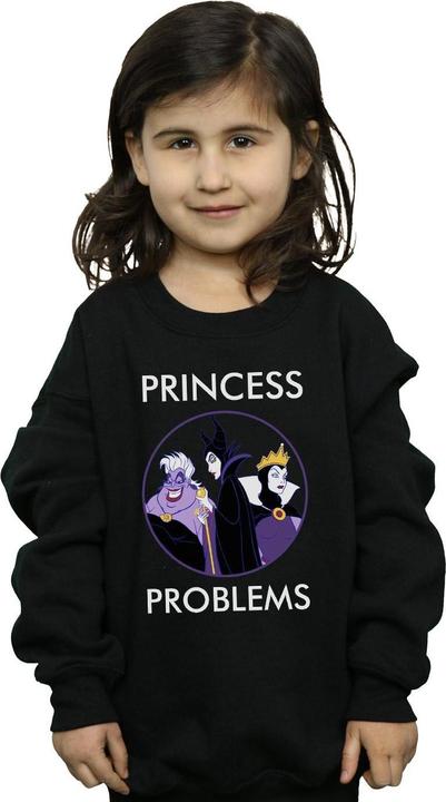 Actual product image Disney Girls Villains Princess Headaches Sweatshirt (140, 146)