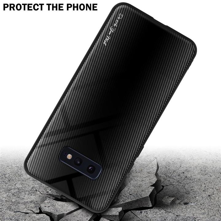 Actual product image Cadorabo TPU Striped Glass Cover (Samsung Galaxy S10e)