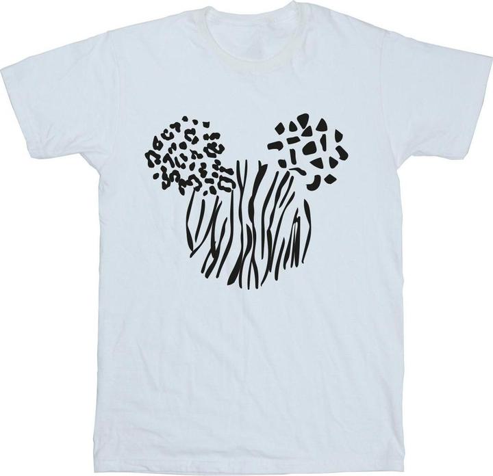 Actual product image Disney Womens/Ladies Mickey Mouse Animal Cotton Boyfriend T-Shirt (L)