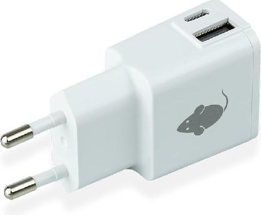 Produktbild Greenmouse Dual Wall Lader USB En USB-C