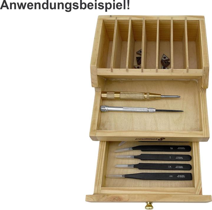 Produktbild Paulimot Sortierkasten / Organizer aus Holz mit Schublade