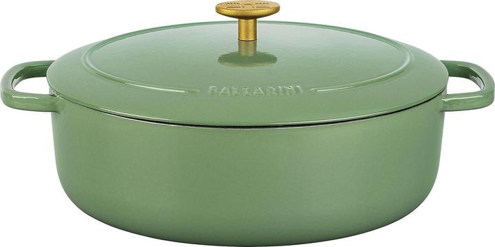 Image du produit Ballarini Cocotte BELLAMONTE 29 cm ovale 4,5 litres en fonte verte (29 cm, Cocotte + faitout, Fonte)