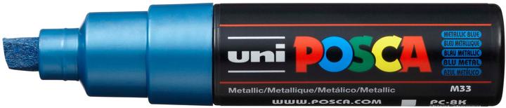 Actual product image Posca Marker PC-8K wedge tip (Blue, 8 mm, 1 x)