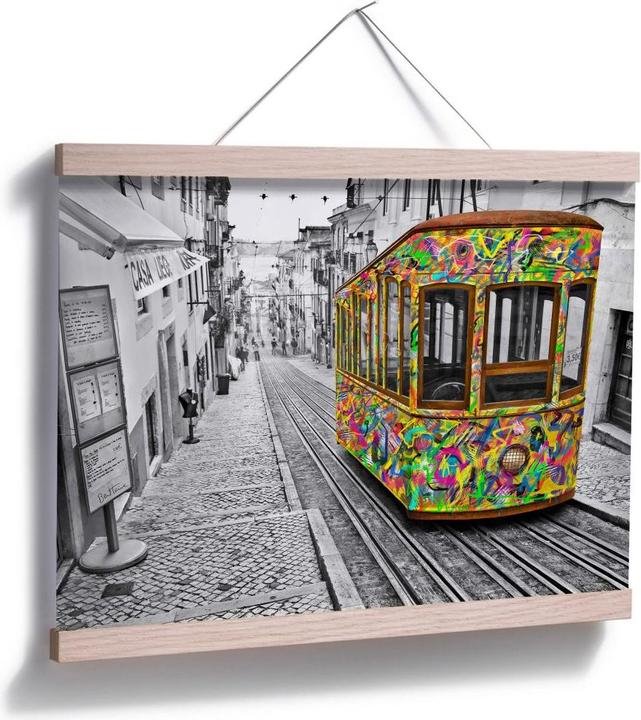 Actual product image Trenddeko Ben Heine - Tram in Lisbon (60 x 50 cm)