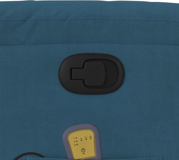 Produktbild VidaXL Massagesessel Fernsehsessel Relaxsessel Sessel Liegesessel Blau Samt
