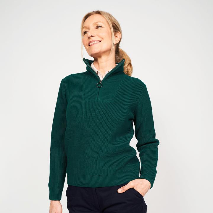 Produktbild Inesis Women's golf half-zipped pullover - MW500 green (XL)