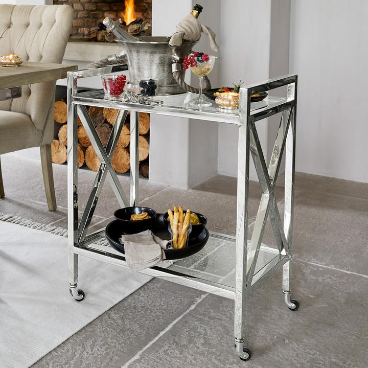 Immagine prodotto Loberon Carrello bar Stamford argento