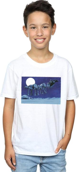 Immagine prodotto Star Wars Christmas AT-AT Sleigh Maglietta Ragazzi (128)