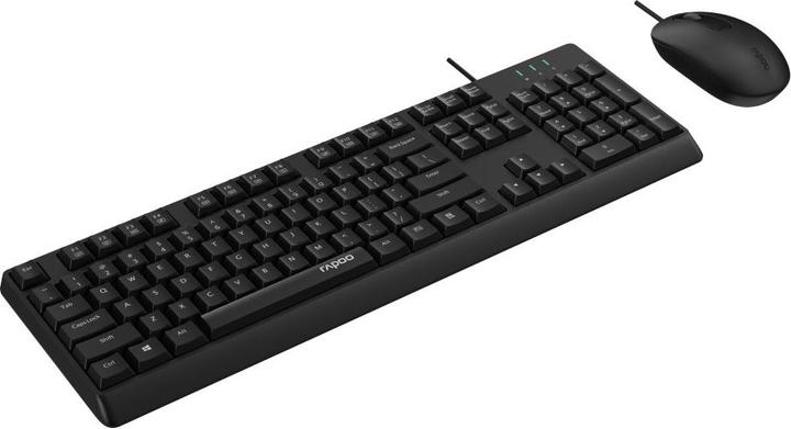 Produktbild Rapoo Kabelgebundenes Kombo Set "NX1500", Schwarz, QWERTZ (DE, Kabelgebunden)
