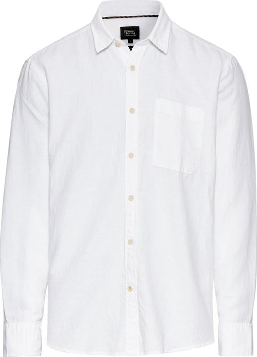 Camel Active Langarm-Leinenhemd mit Soft-Wash-Veredelung