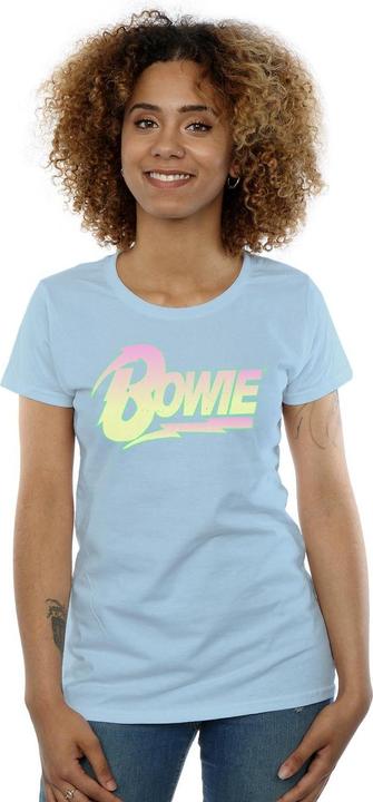 Immagine prodotto David Bowie Neon Logo Maglietta Donna (M)
