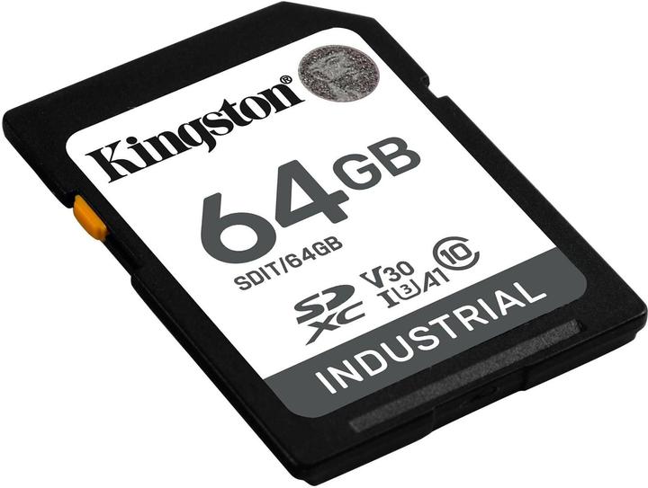 Produktbild Kingston Card Ind. SD +ADP 64GB pSLC (64 GB, SDXC, U3, UHS-I)