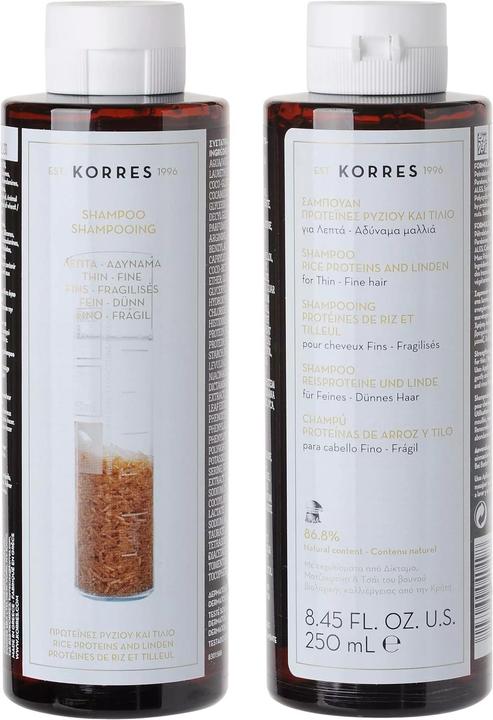 Produktbild Korres Rice Proteins & Linden Shampoo (250 ml, Flüssiges Shampoo)