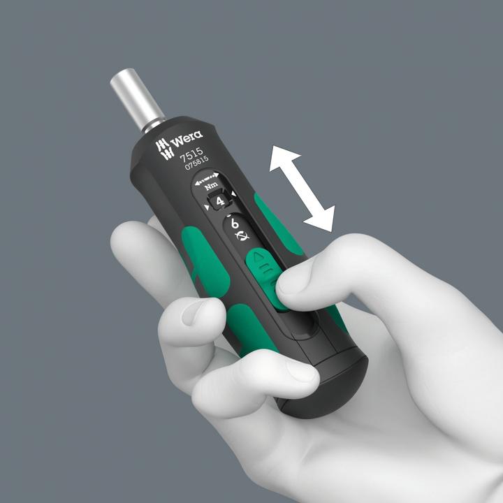 Actual product image Wera 7515 Kraftform Safe-Torque Speed 2-6 Nm (External hexagon)