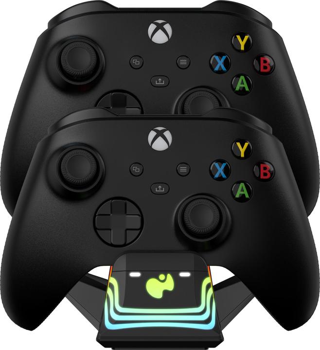 Actual product image PDP Charging station Dual Afterglow Wave black for XBOX SeriesX