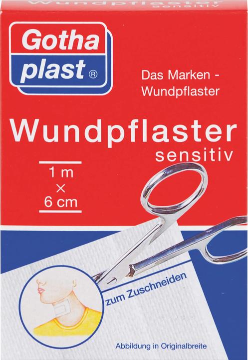 Actual product image Gothaplast Wound plaster sensitive 1 m x 6 cm, 1 pc. plaster (1 x)